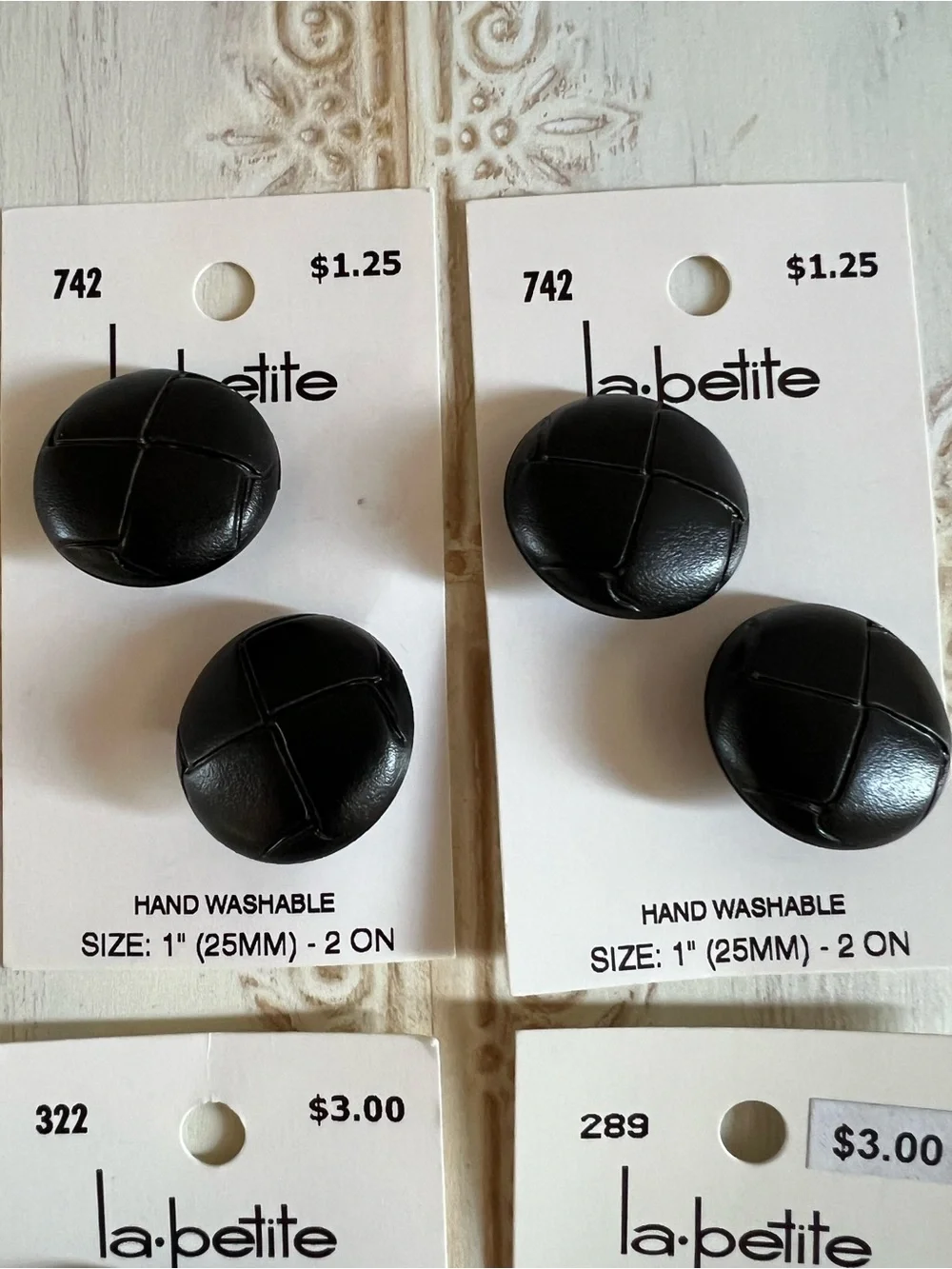 Button Lot — Coats & Upholstery Shank Type —Browns and Blacks, New and Rescued